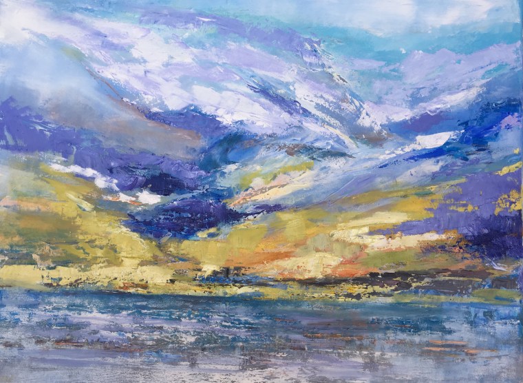 Oil Painting - Purple haze