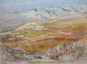 Oil painting - Golden plateau