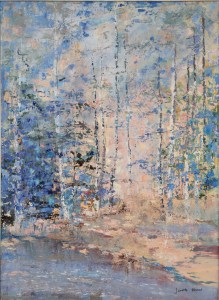 Oil painting - Light in the trees