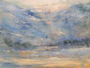 Oil painting -Beautiful in Winter