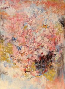 Oil painting - Into the pink - 73x100